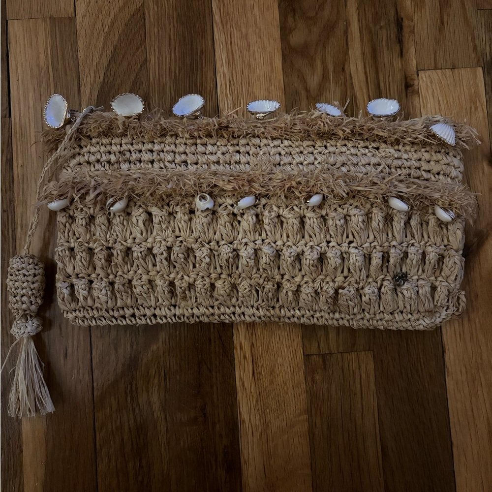 Florabella Timor Raffia Clutch